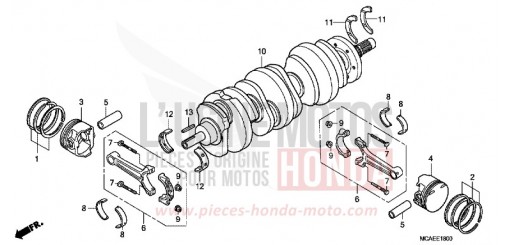 VILEBREQUIN/PISTON GL1800C de 2012